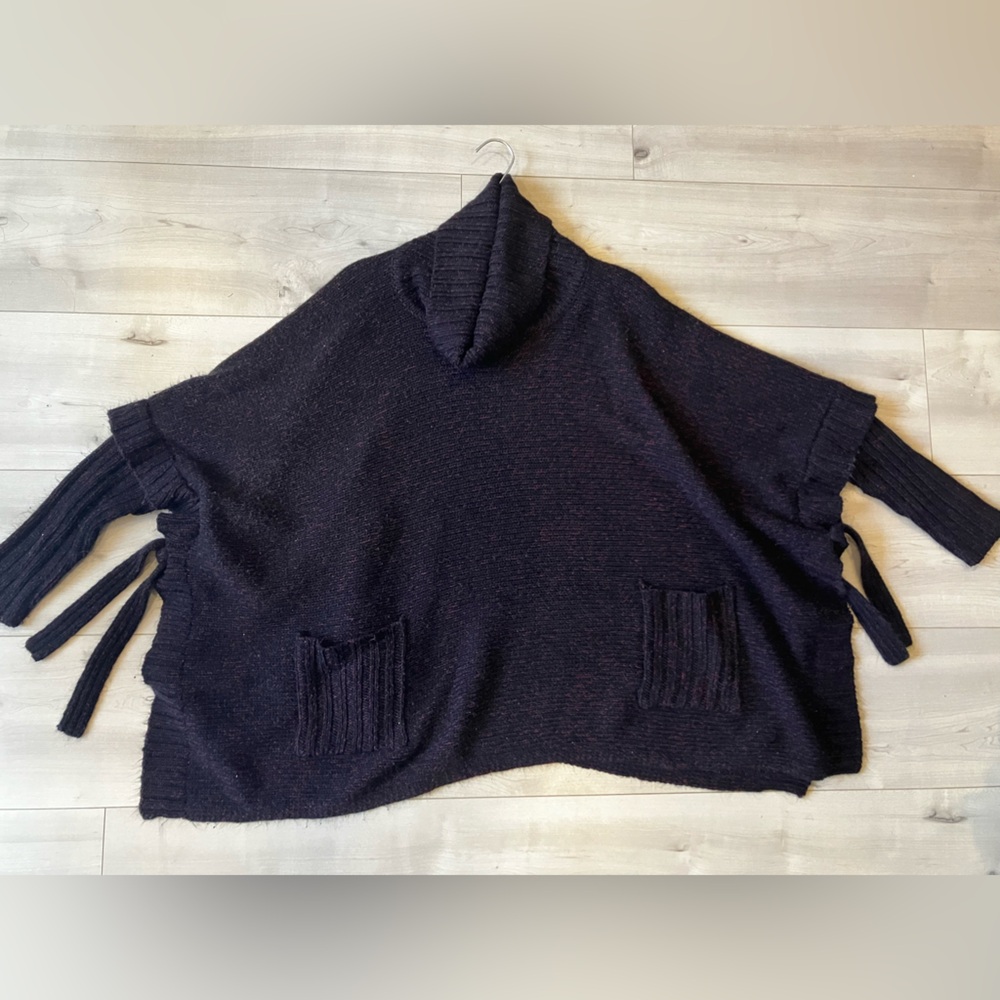 Lily Morgan Cotton blend Black and dark red Turtleneck Sweater in size L and XL - Picture 8 of 13